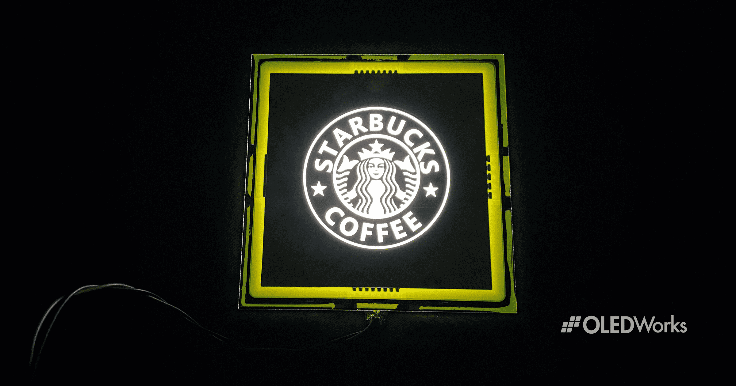 Starbucks OLED Logo面板